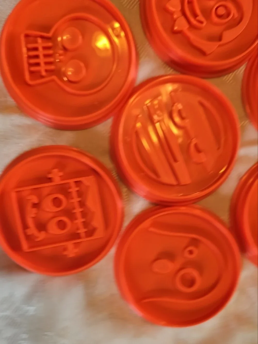 Pampered Chef Orange Halloween Cookie Press Disc Set